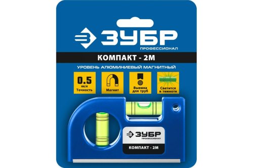 Уровень компактный Зубр 85 мм Компакт2-М  картинка